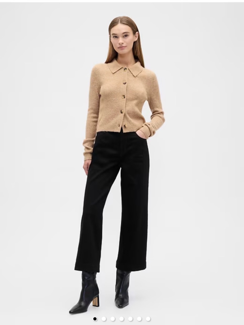 GAP High Rise Wide Leg Crop